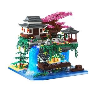 Big Bonsai Flowers Tree Architecture Set with Lights 2.5mm blocks - 3,320 pcs